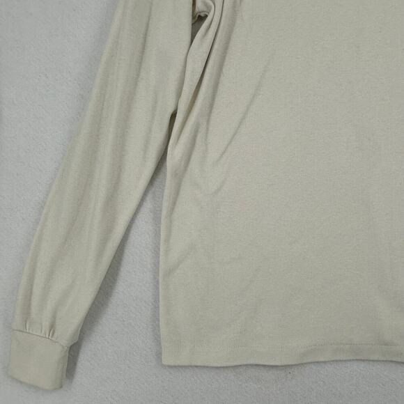 PBJ Sport Vintage Turtleneck Winter Snowman Snowflake Embroidered Neck Cream XL - Picture 5 of 9